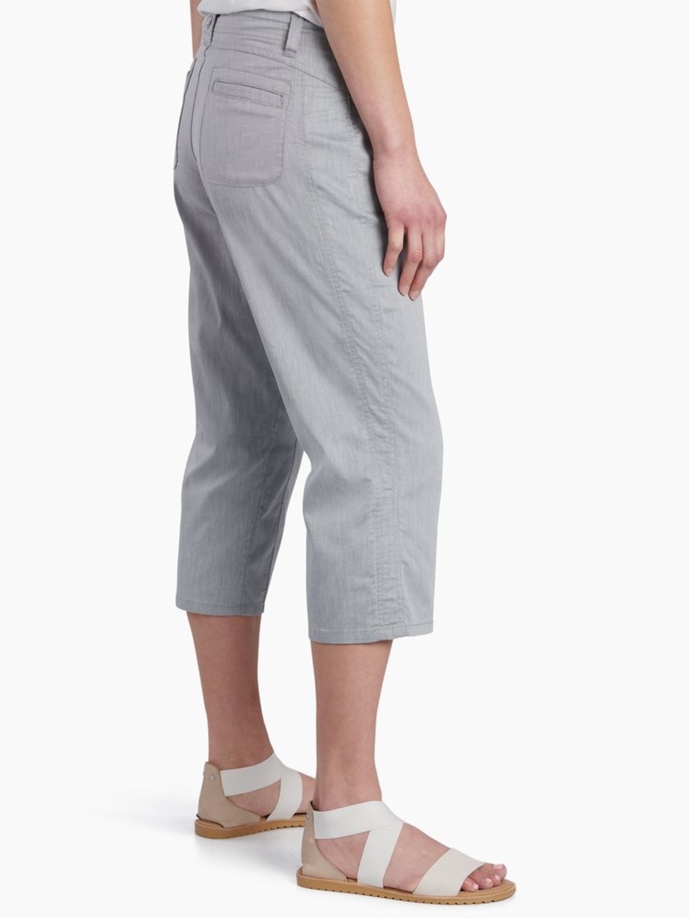 KUHL Cabo Kapri Ash Gray Pants Capri Cropped Lightweight Outdoor Hiking Size 8 - Picture 11 of 11